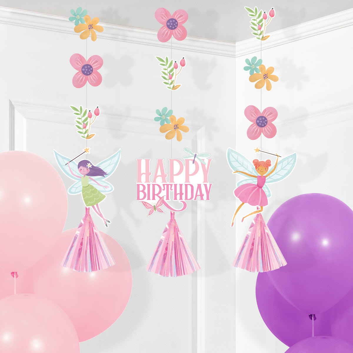 Decoración colgante Fiesta de Hadas x 3 Unid