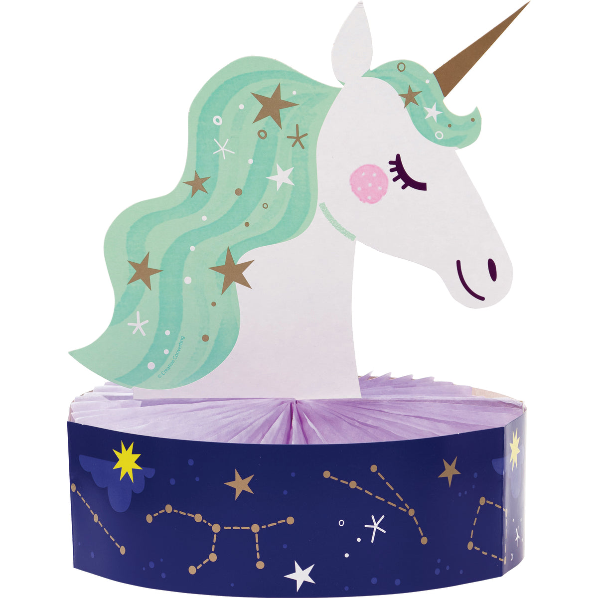 Centro de mesa unicornio moderno fiesta infantil