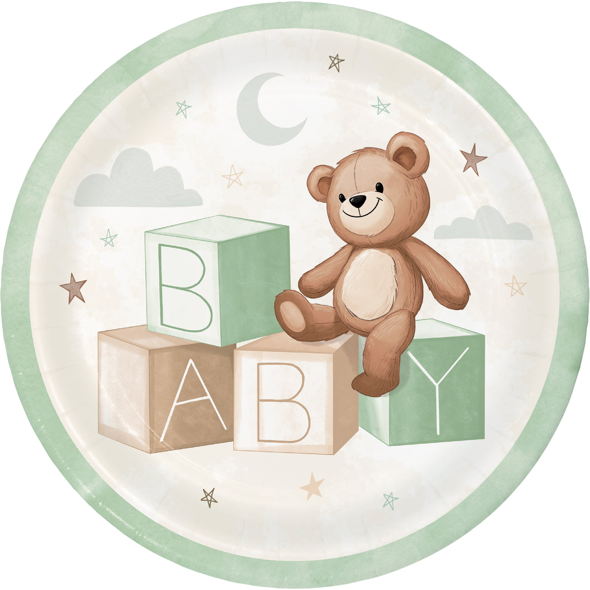 Plato grande fiesta Oso Teddy (22.2cm) x 8 UND