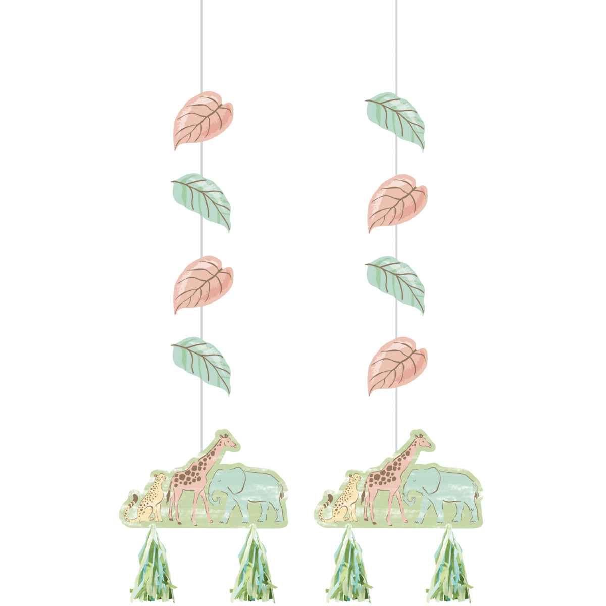 Decoración Colgante Safari Bebé x 2 UND