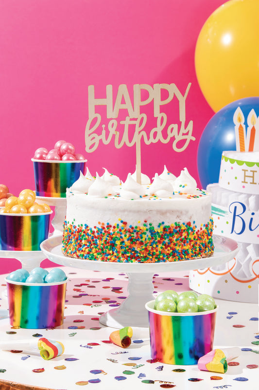 Cake Topper Happy Birthday