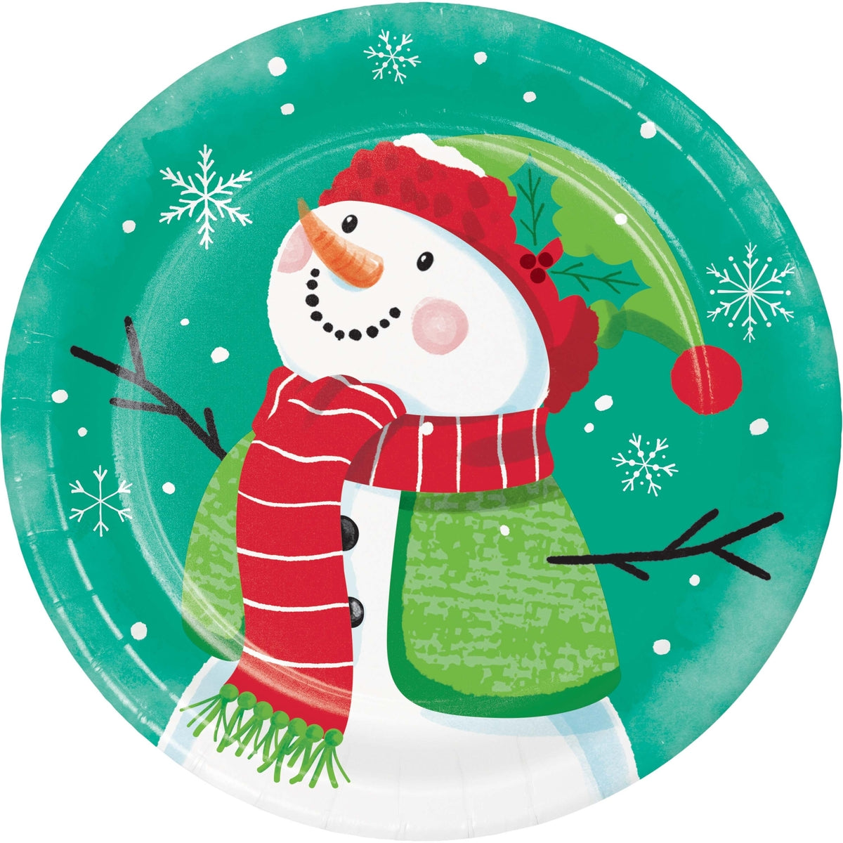 Plato Navidad Frosty 17.7cm x 8 UND