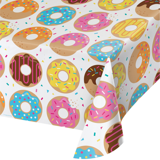 Mantel plástico estampado Donut Time x 1 UND