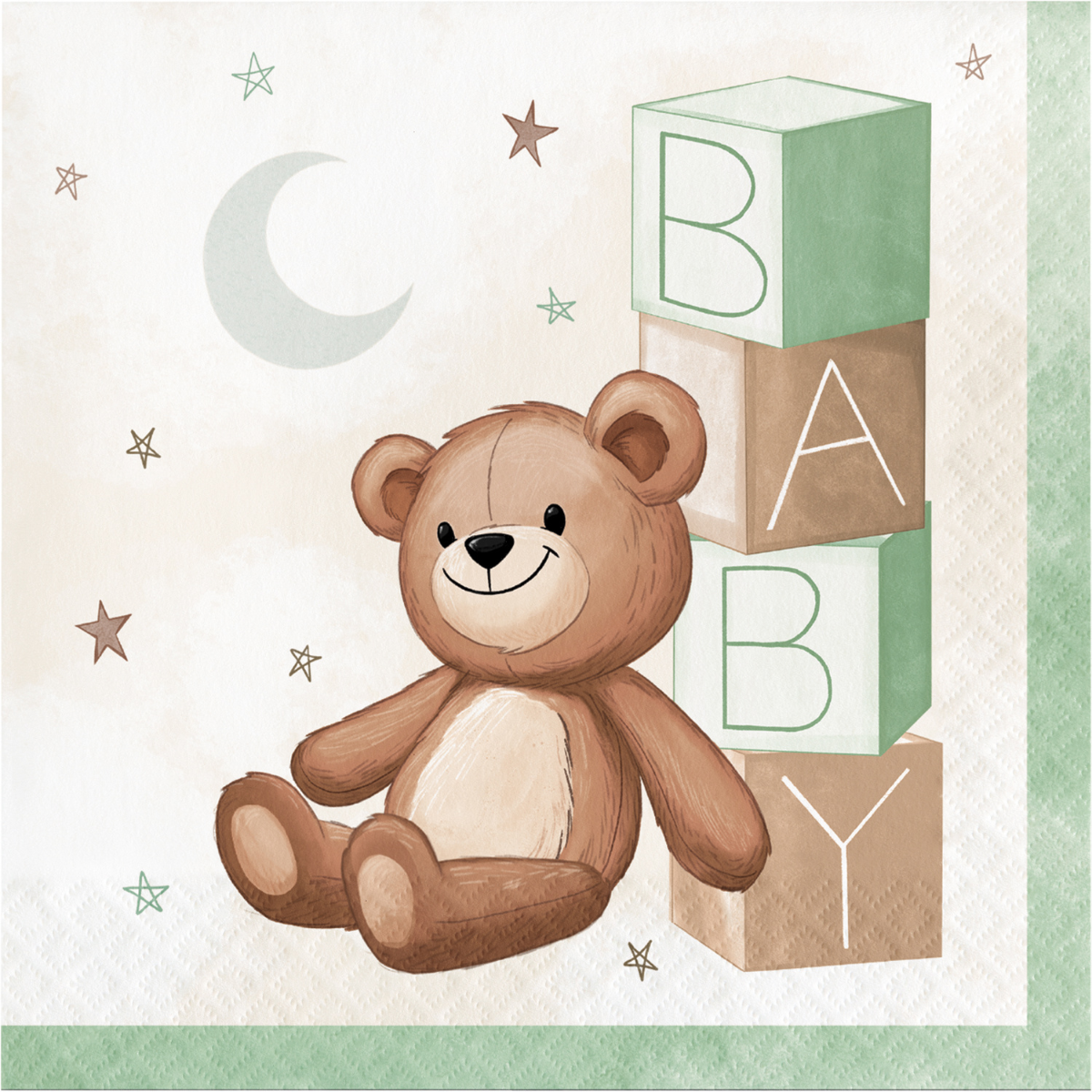 Servilleta grande Oso Teddy x 16 UNID