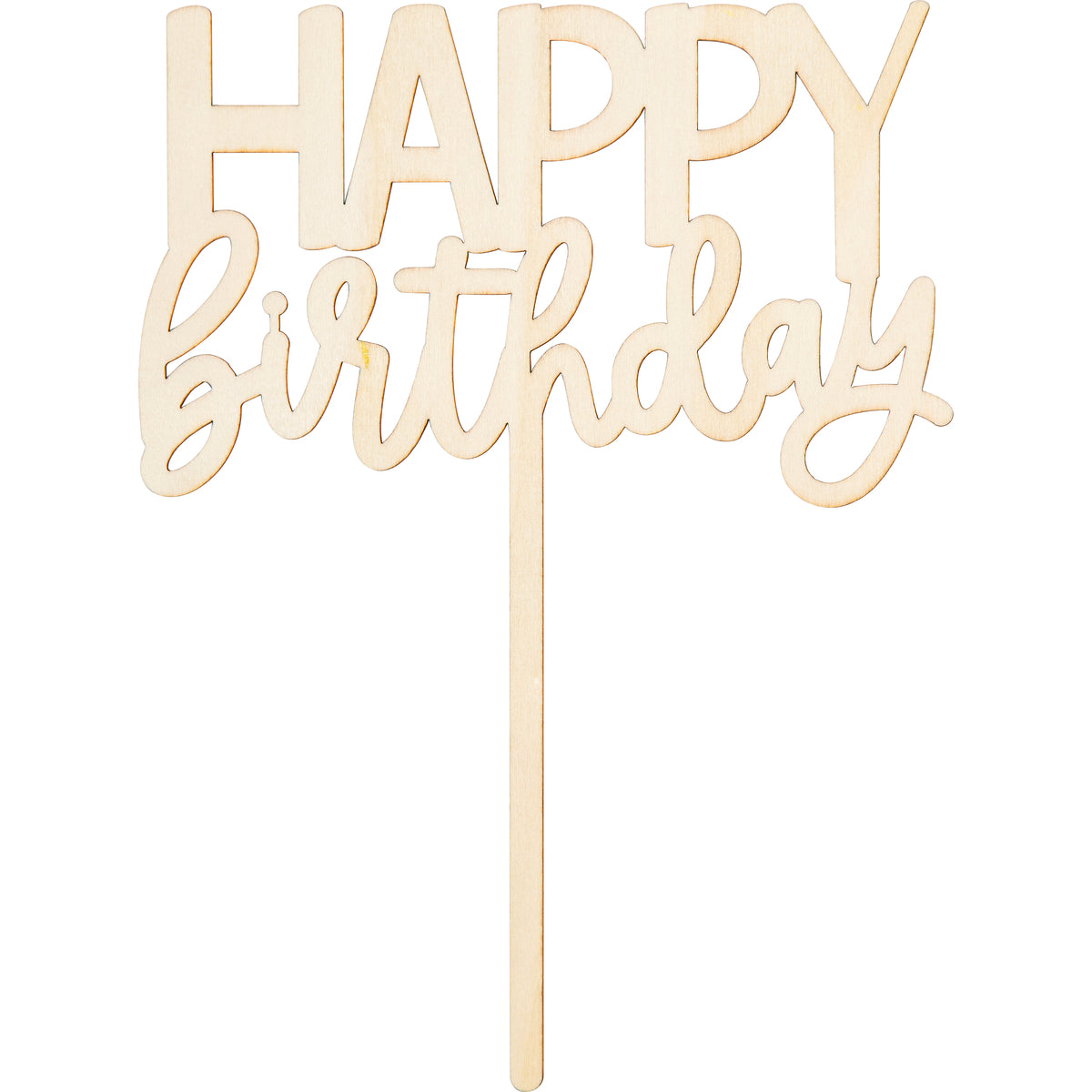 Decoración de torta con topper Happy Birthday de Expertibox Party Store