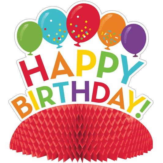 Centro de mesa Happy Birthday