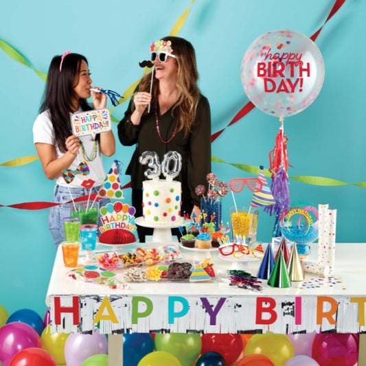 Centro de mesa Happy Birthday