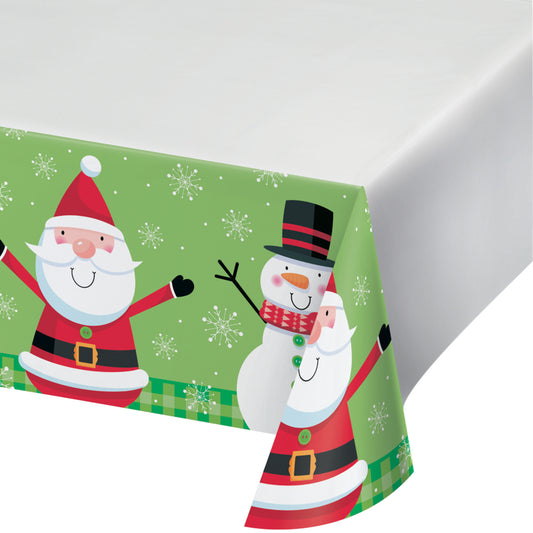 Mantel personajes de navidad en papel x 1 UND