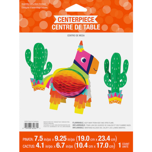 Centro de Mesa Fiesta Fun Mexicana x 3piezas