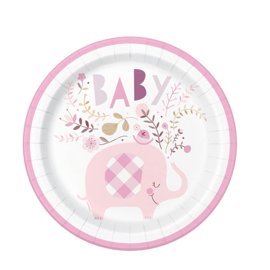 platos desechables baby shower niña
