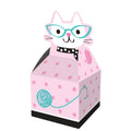 Caja sorpresa gatita con gafas lunares rosas x8 8.89x8.89x23.2cm | Dulcero cumpleaños niña Colombia