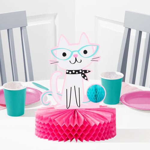 Centro de mesa fiesta gato x 1 UND