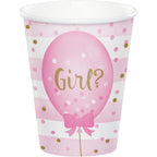 Vasos Revelación Boy? Girl? 9 onz. x 8 UND