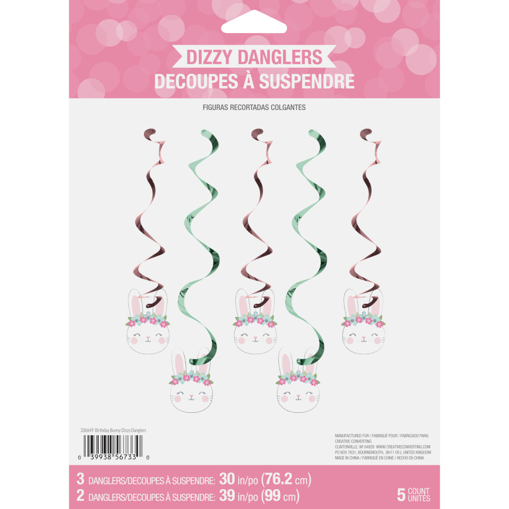 Serpentinas en espiral Conejita x 5 UND