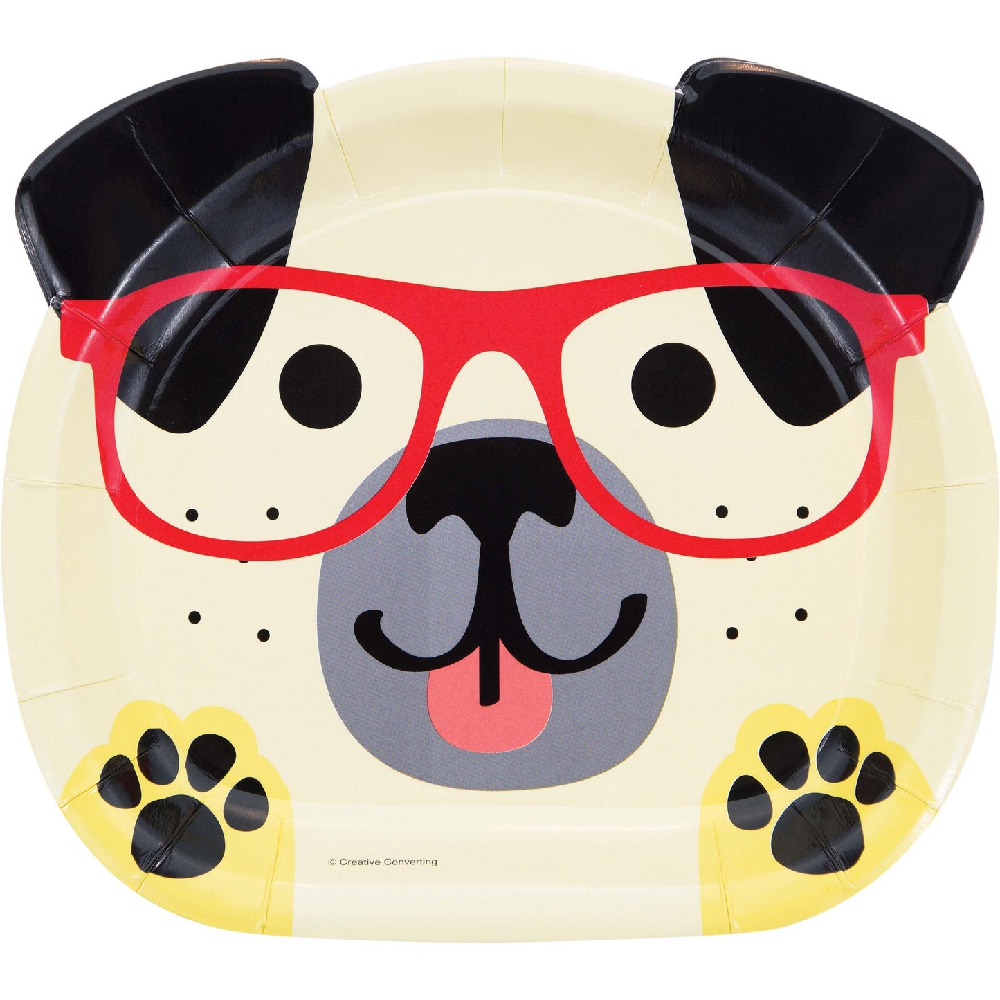 Platos carita de perritos 22.8cm x 8 UND