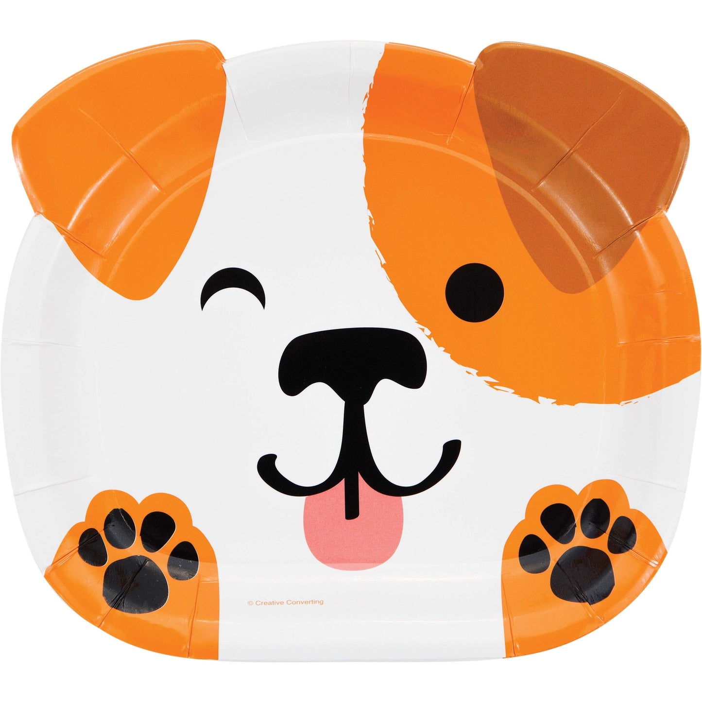 Platos carita de perritos 22.8cm x 8 UND