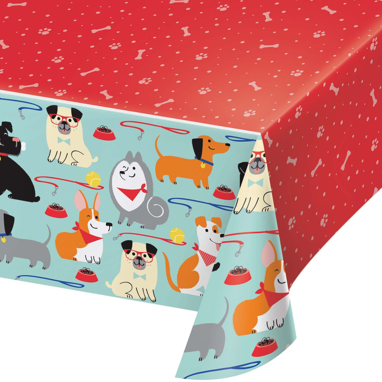 Mantel plástico perritos x 1 UND