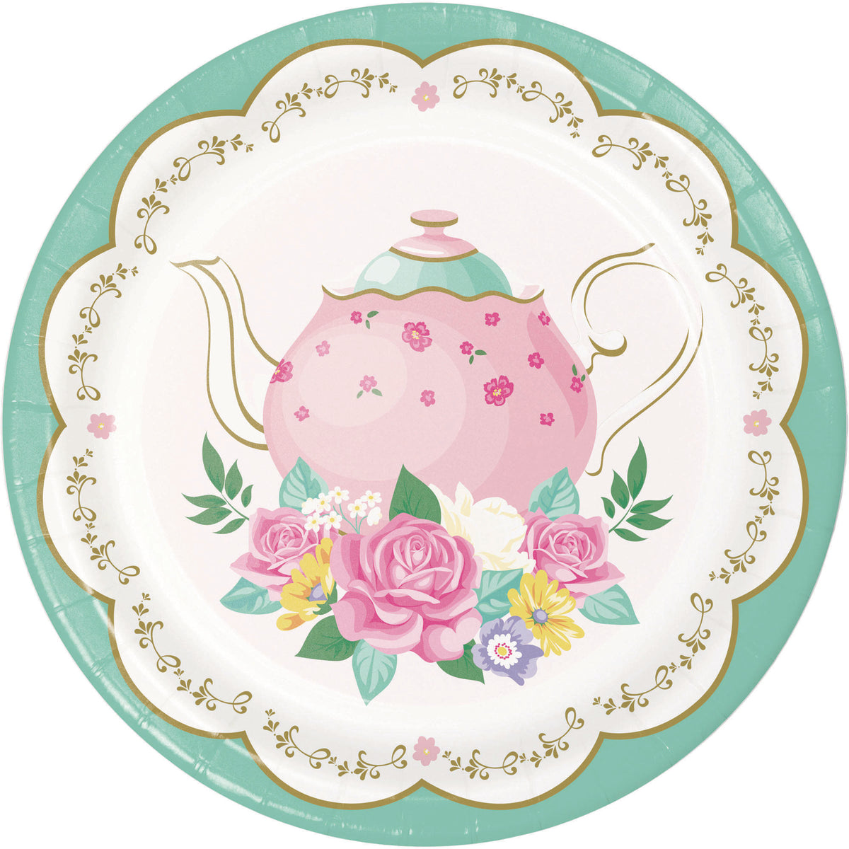 Plato Floral Tea Party 17.7cm x 8 UND
