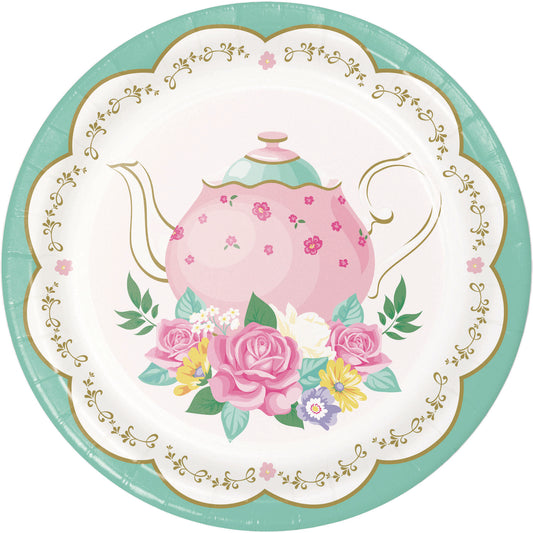 Plato Floral Tea Party 17.7cm x 8 UND