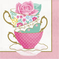 servilletas de lujo floral tea party