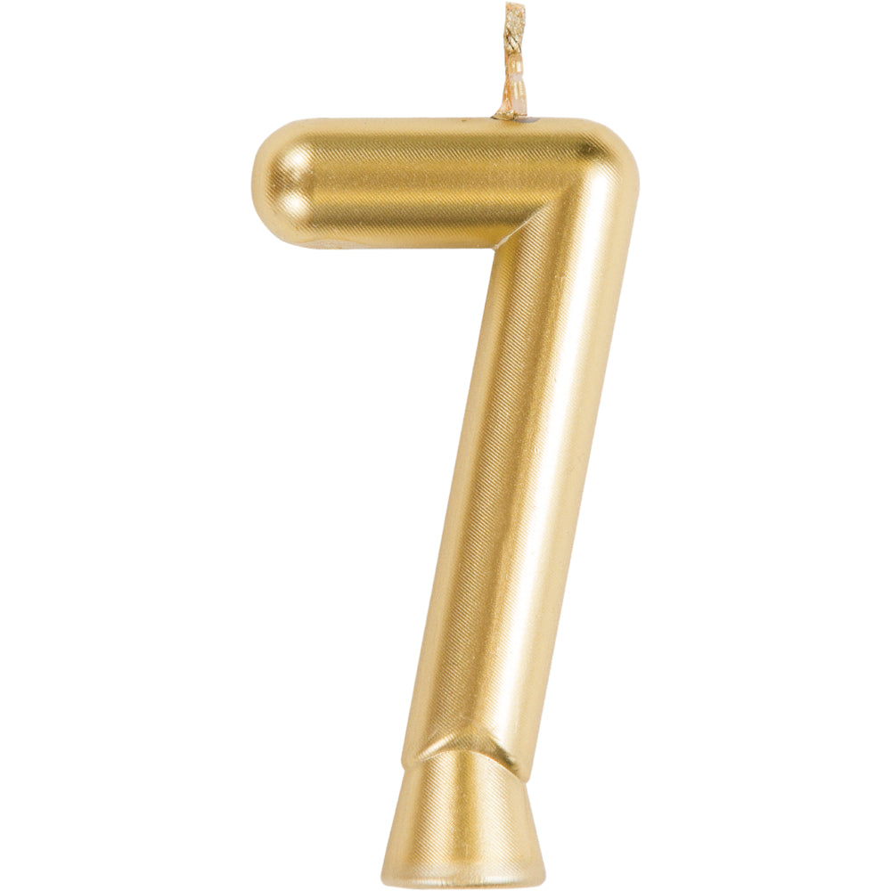 vela dorada numero 7