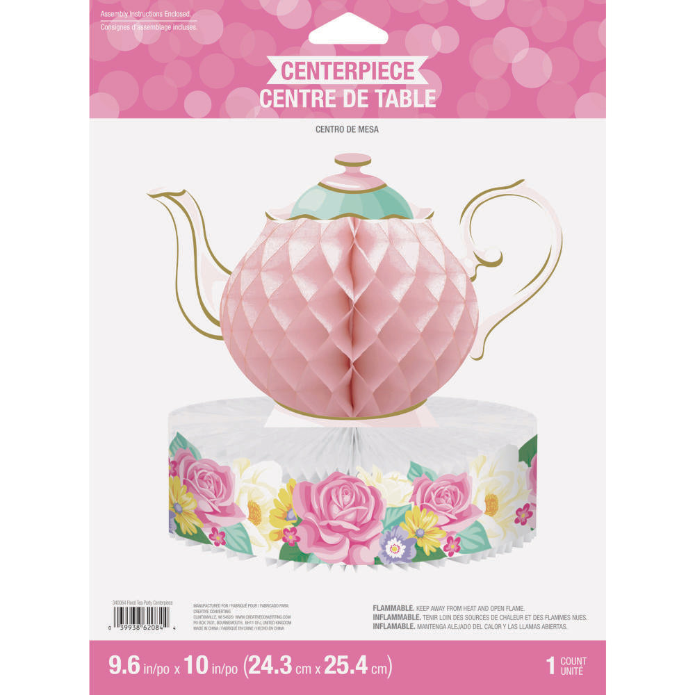 Centro de mesa Floral Tea Party