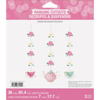 Decoración colgante Floral Tea Party x 3 UND