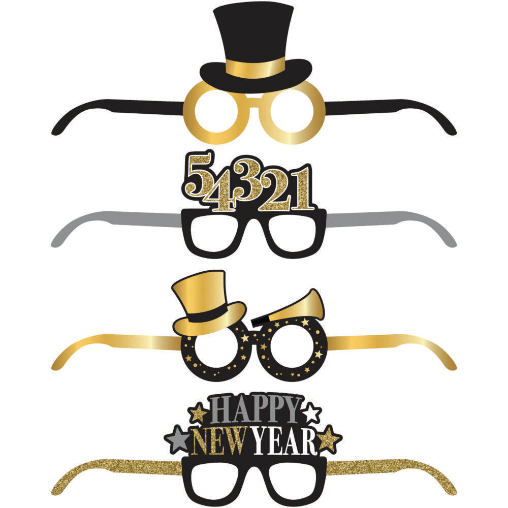 Gafas Año Nuevo Happy New Year x 4 UND
