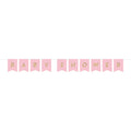 Banderín fiesta Rosa Dorado Baby shower