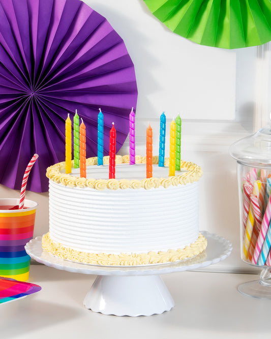 Velas de cumpleaños | espiral multicolor x 12 unid