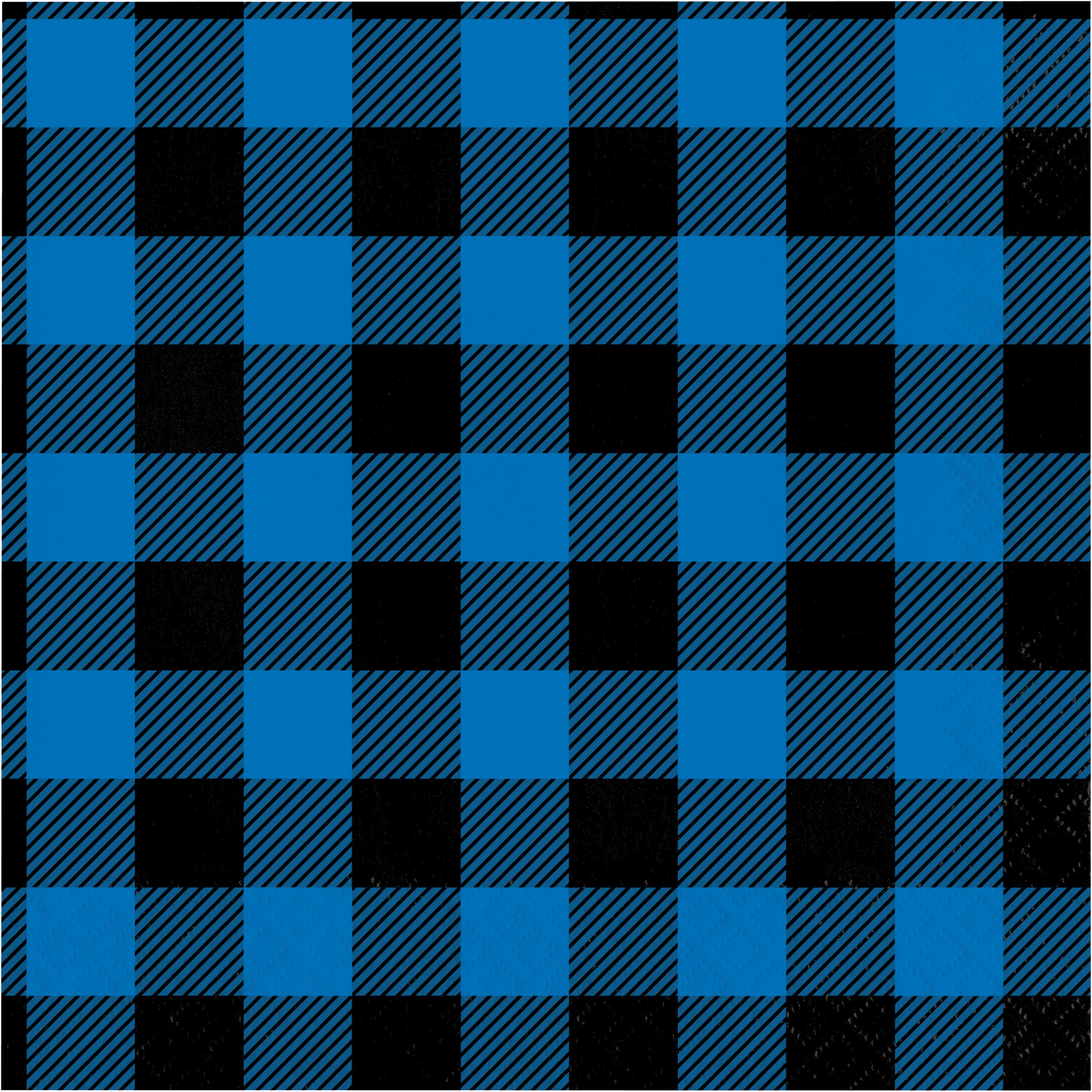 Servilletas grandes con diseño escocés de cuadros azul y negro, paquete de 16 unidades, ideales para eventos elegantes.