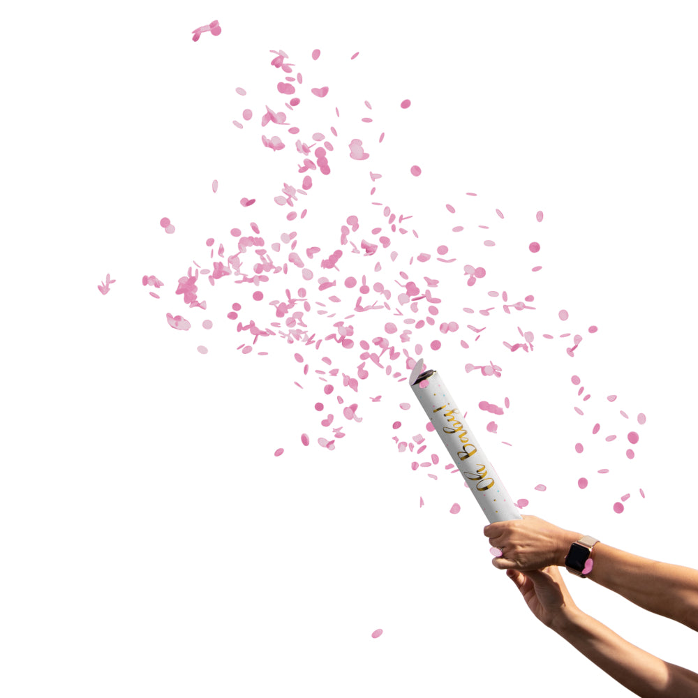 Cañón de confeti Revelación de género Niña x 2 UND