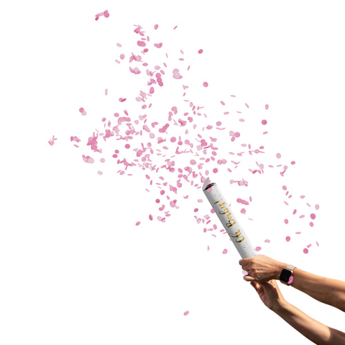 Cañón de confeti Revelación de género Niña x 2 UND