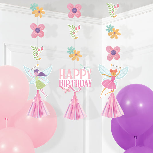 Decoración colgante Fiesta de Hadas x 3 Unid
