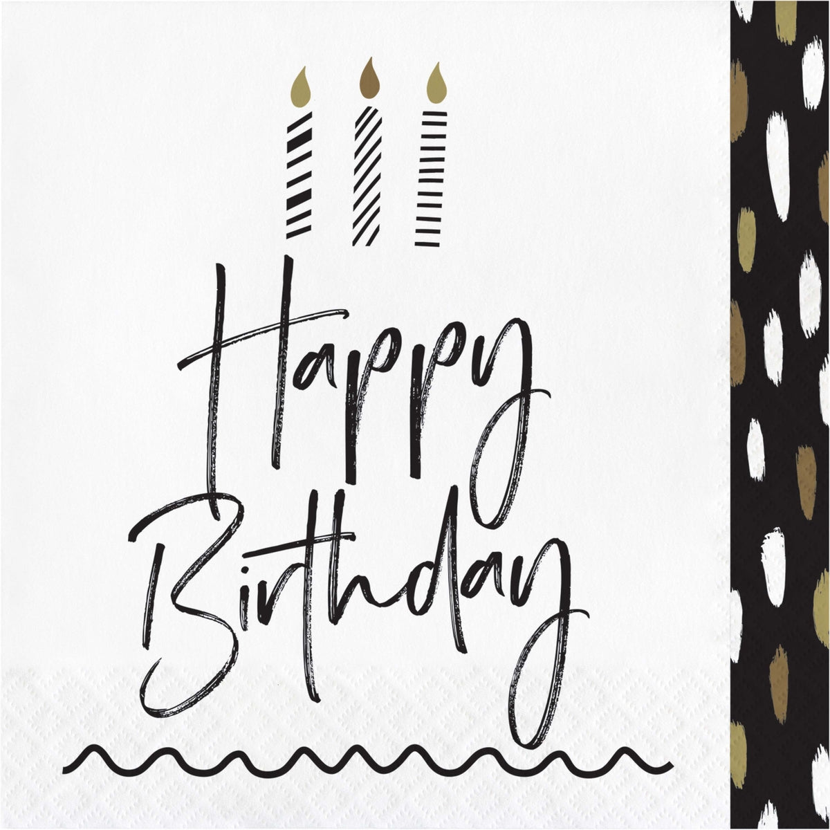 servilleta elegante happy birthday adultos 