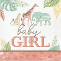 Servilletas grandes Safari Baby Girl x 16 UND