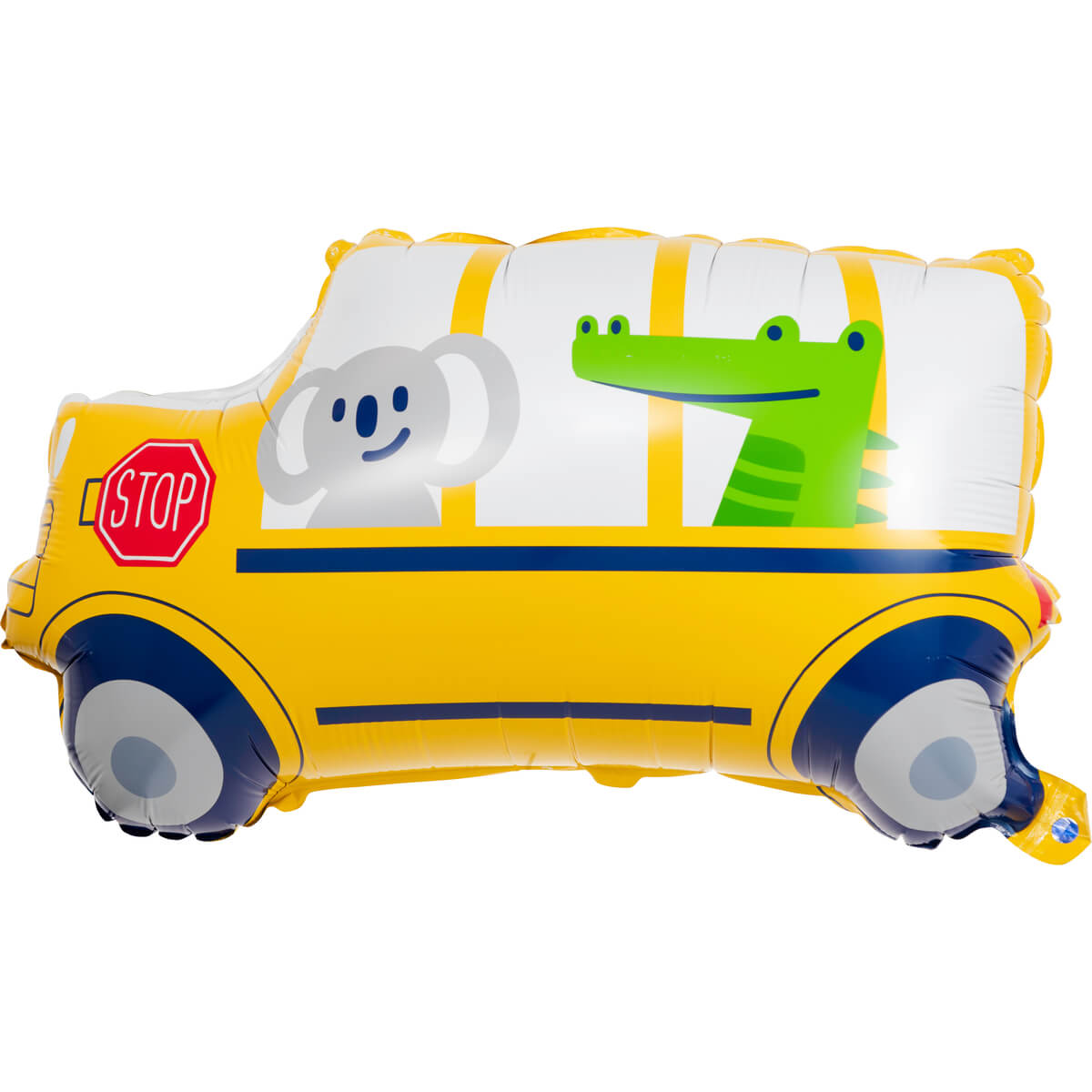 globo metalizado carritos bus escolar con animales