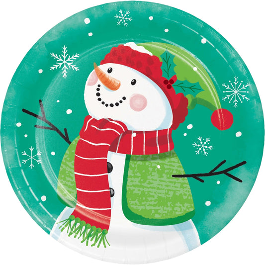 Plato Navidad Frosty 17.7cm x 8 UND