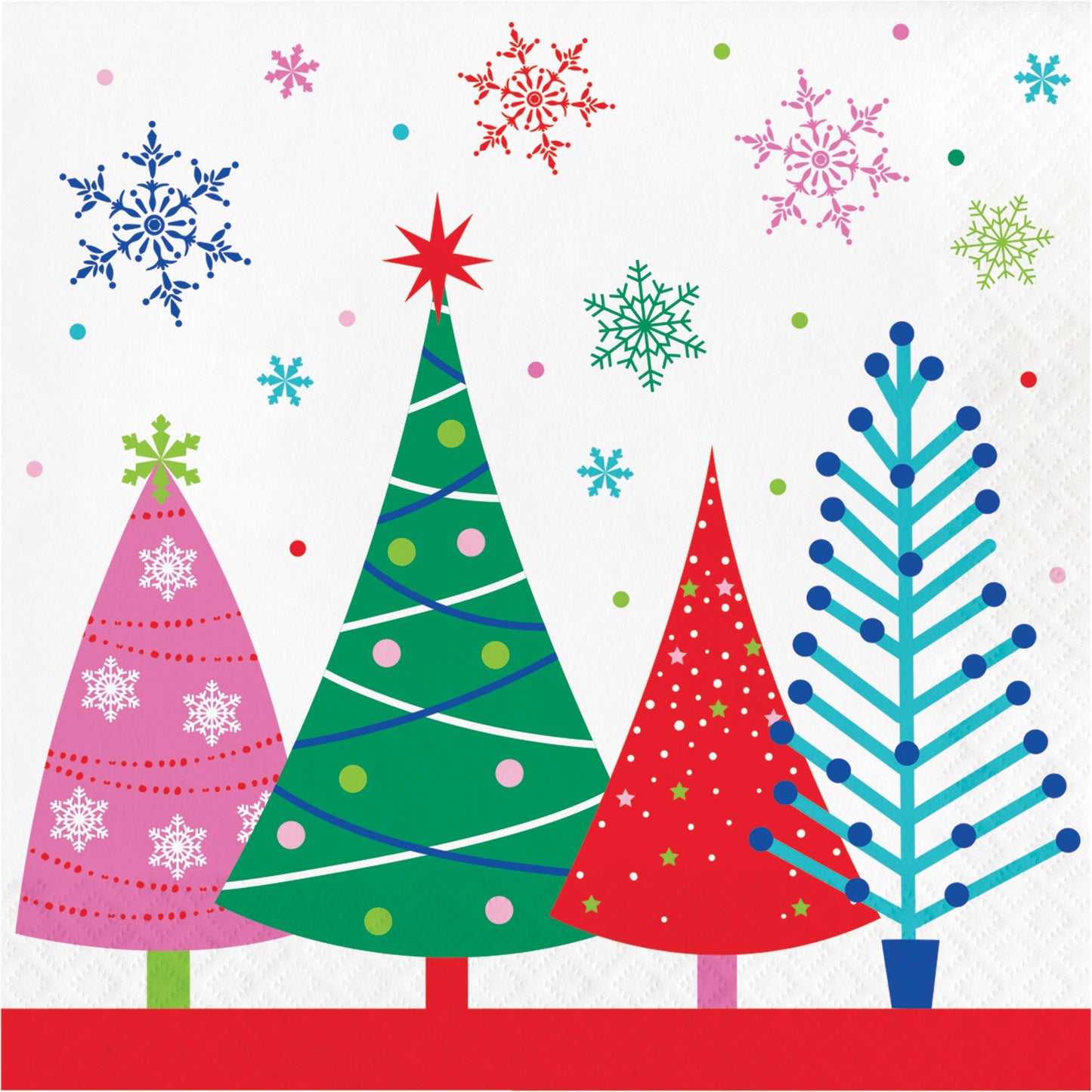 Servilletas Navidad Holly Jolly grandes | Doble faz x 16 UND