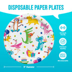 Platos Party Animals surtidos 17.7cm x 8 UND