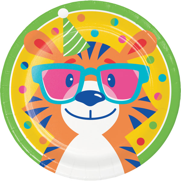 Platos Party Animals surtidos 17.7cm x 8 UND