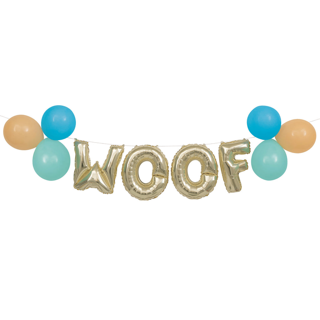 Kit de Globos WOOF para Fiesta Perruna x 1 UND