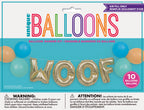 Kit de Globos WOOF para Fiesta Perruna x 1 UND