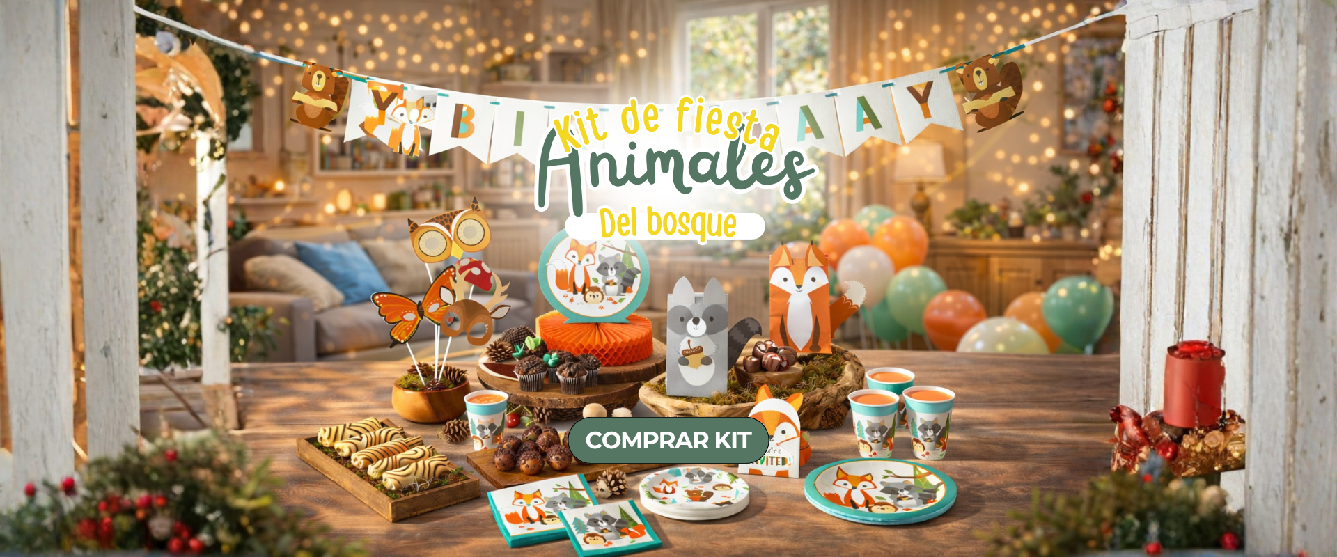 Banner Galeria Rattan animales del bosque