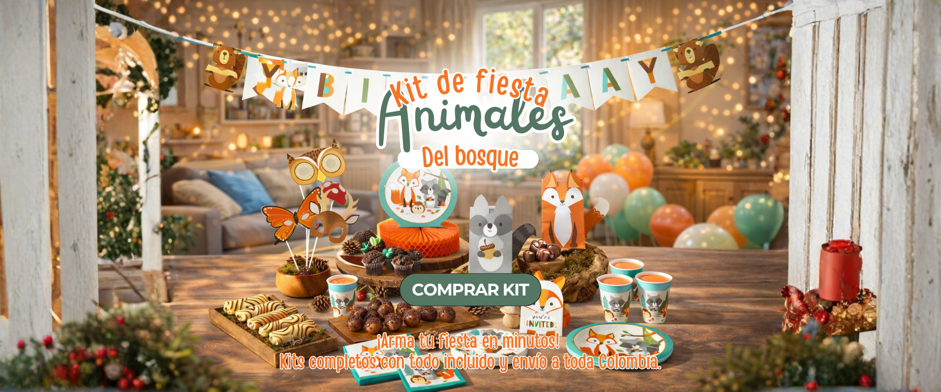 Banner Galeria Rattan animales del bosque