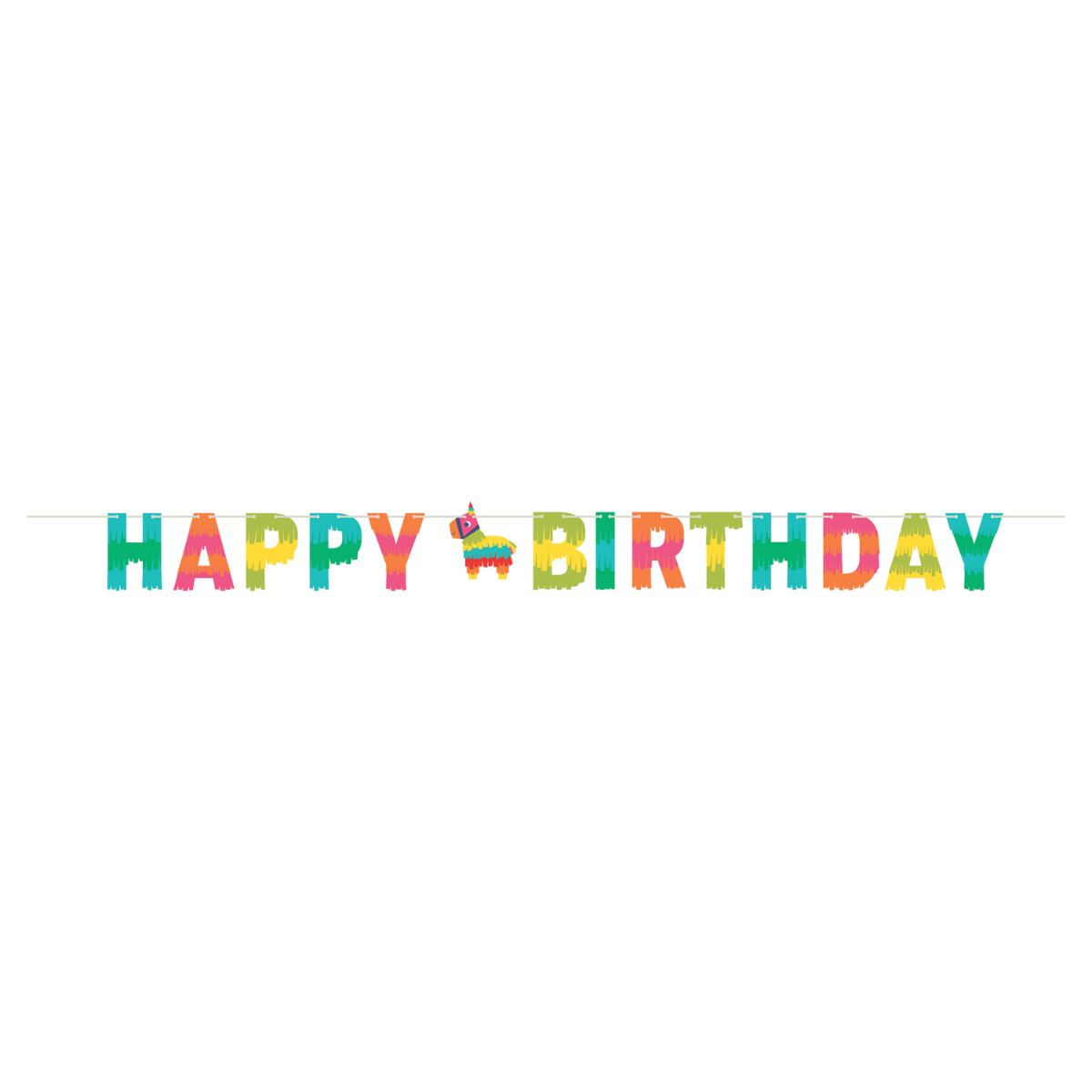 Banderin Happy Birthday Fiesta Fun x 1 UND