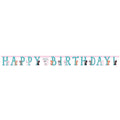 Banderín Happy Birthday Gatos X 1 UND