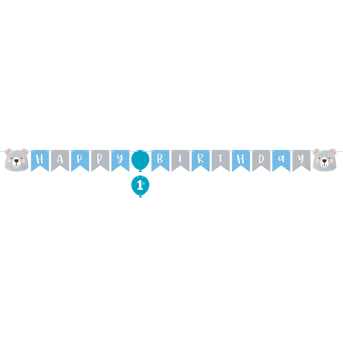 Banderín Oso polar cumpleaños 1 x 1 UND