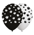 Globos huellitas x 12 UND