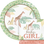 Servilletas grandes Safari Baby Girl x 16 UND